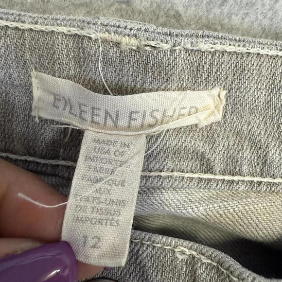 Eileen Fisher Womens Size 12 Plus Organic Cotton Curvy Fit Relaxed Fit Jeans USA - Picture 3 of 8